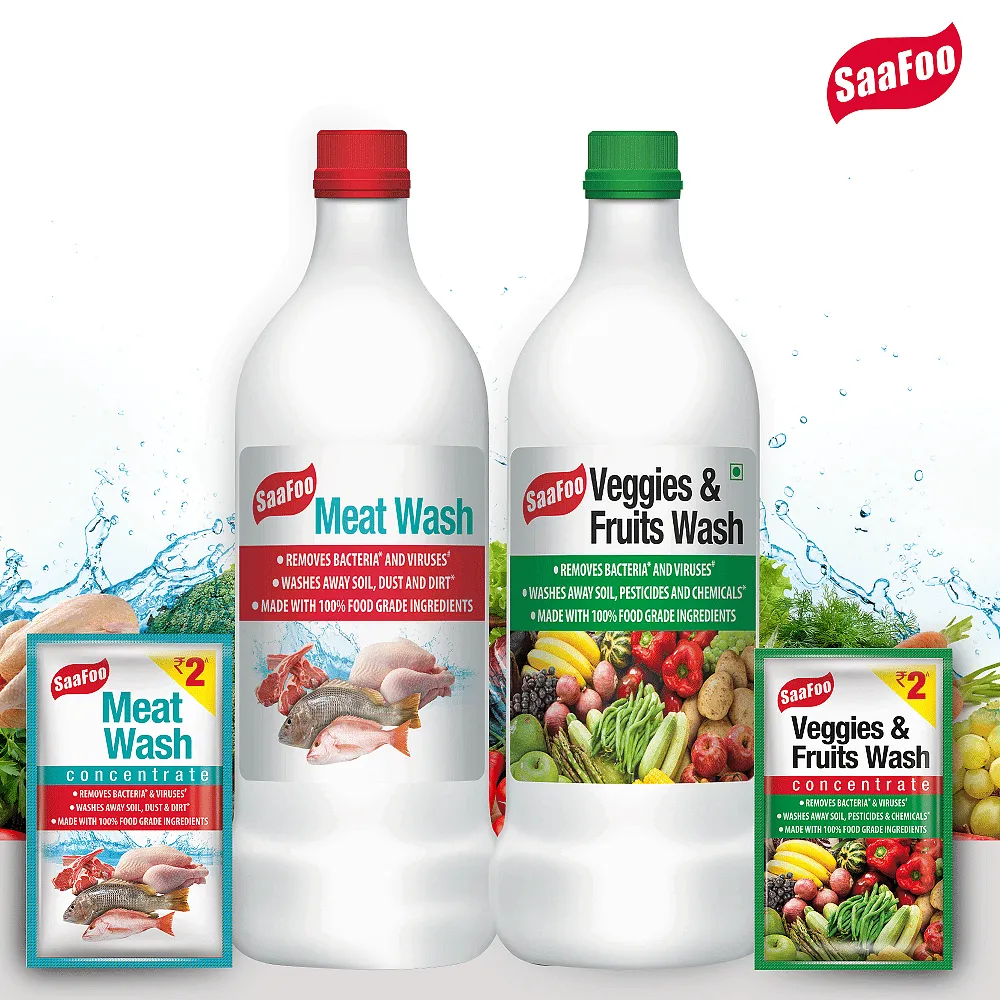 SaaFoo Meat wash and SaaFoo Veggies and Fruit Wash  