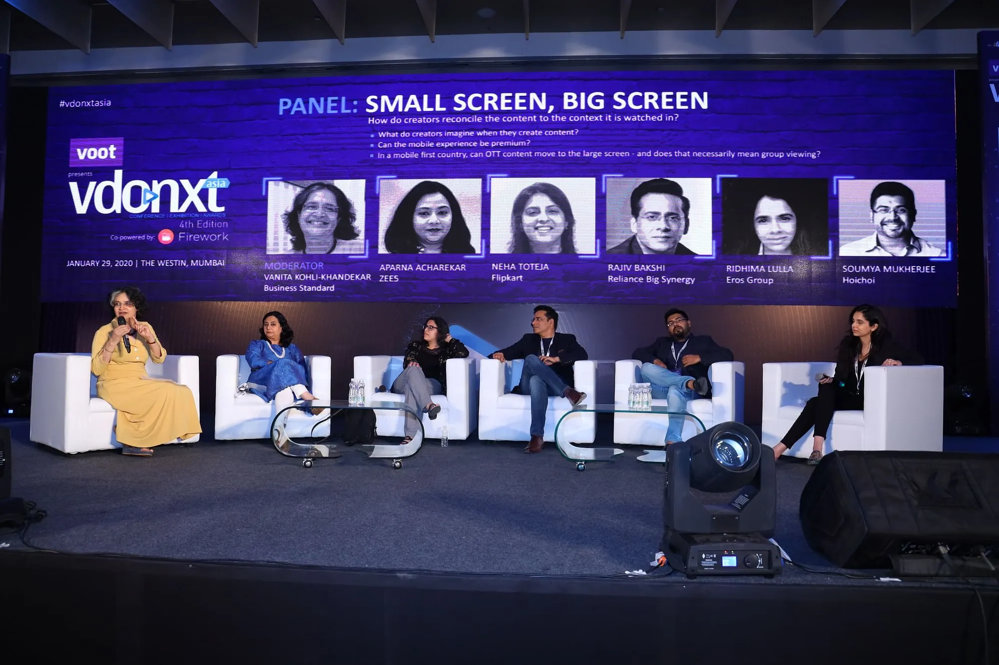 (L-R) Vanita Kohli Khandekar, Aparna Achrekar, Neha Toteja, Rajiv Bakshi, Soumya Mukherjee and Ridhima Lulla  