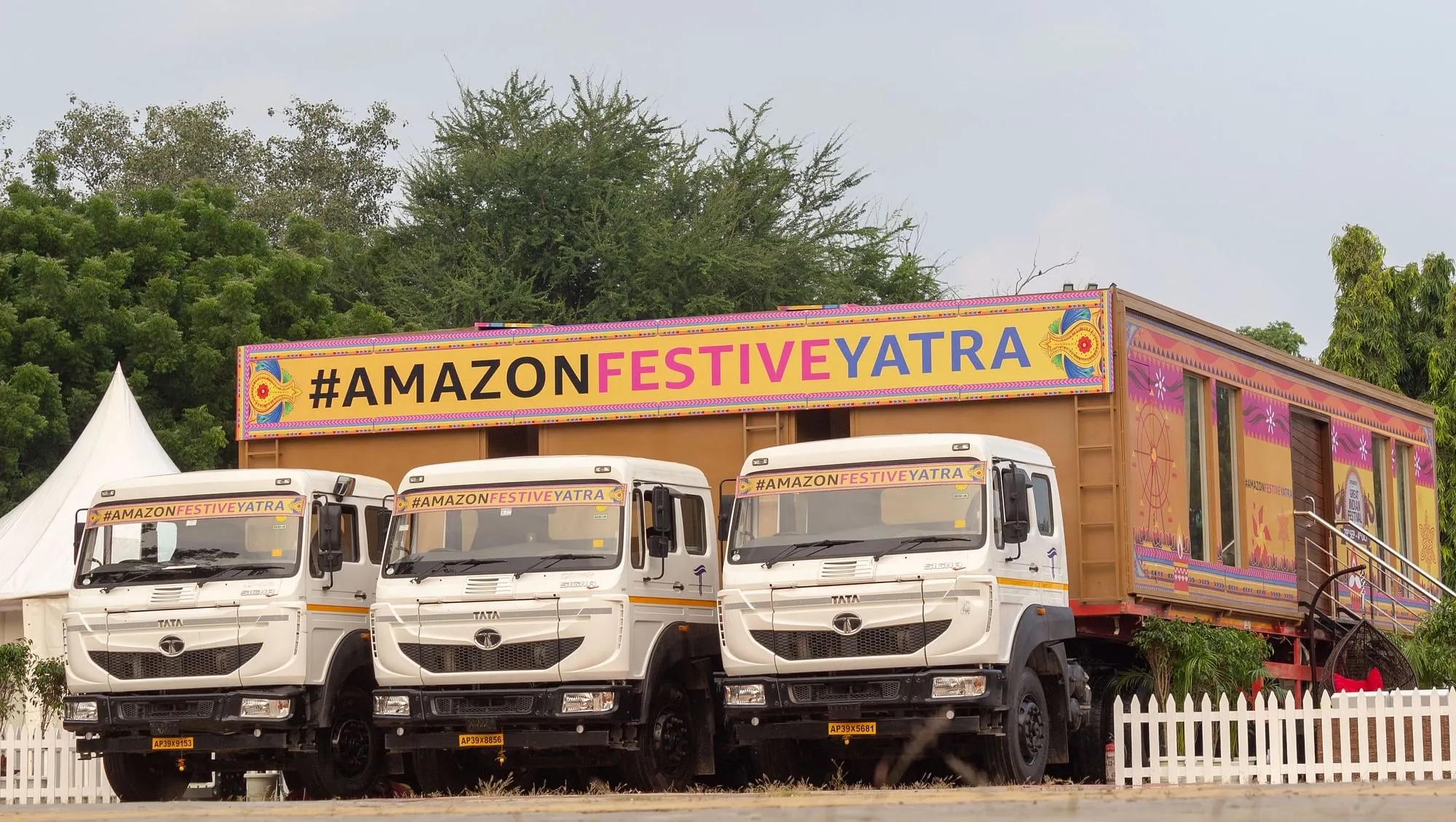 #AmazonFestiveYatra, a house-on-wheels in Delhi  