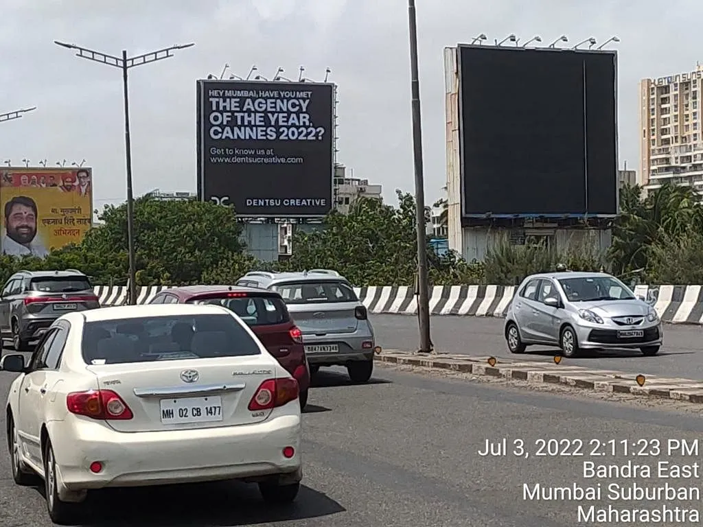 Dentsu's OOH ad in Bandra  