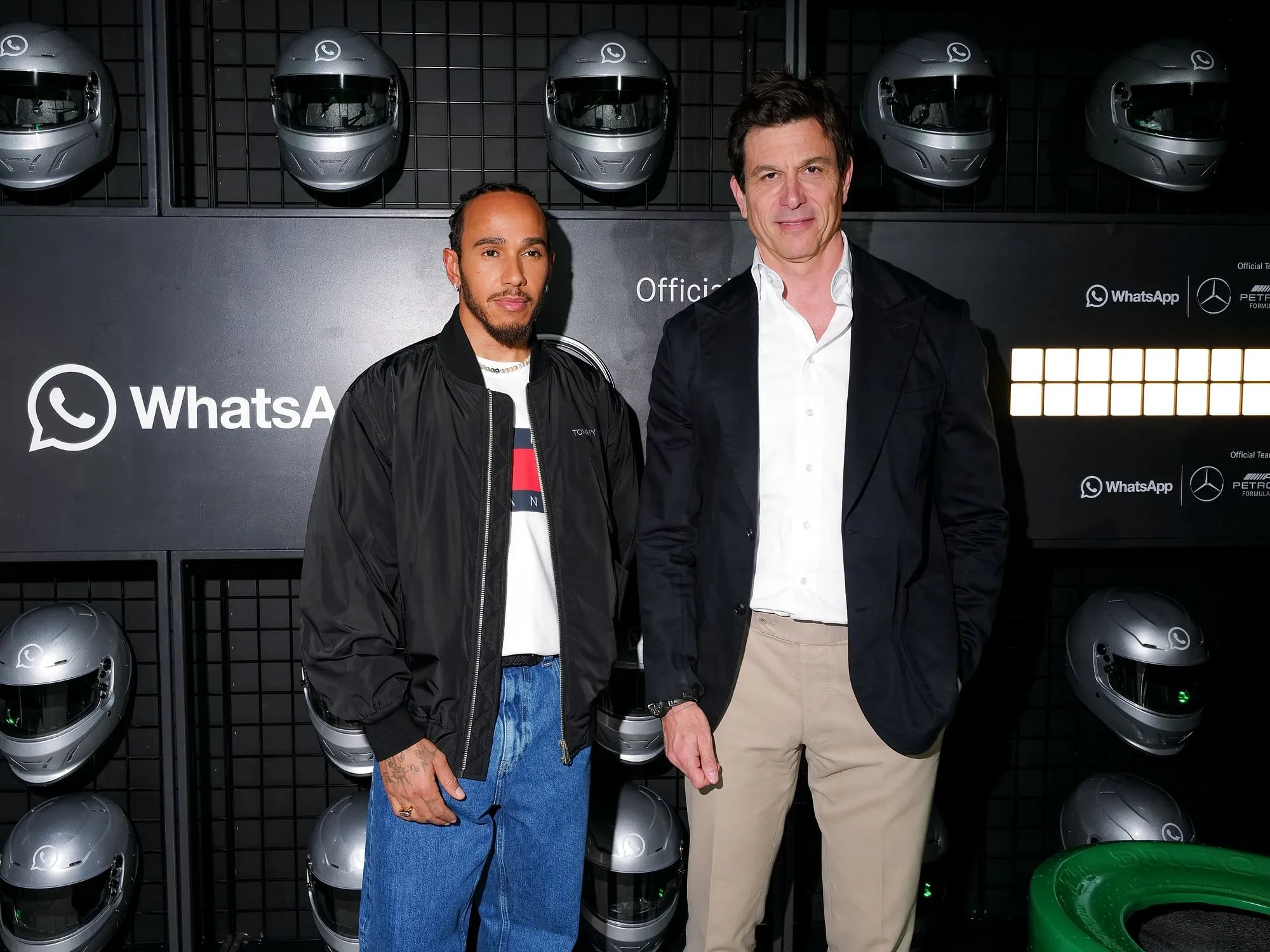 (L-R): Lewis Hamilton and Toto Wolff  Sansho Scott/BFA.com