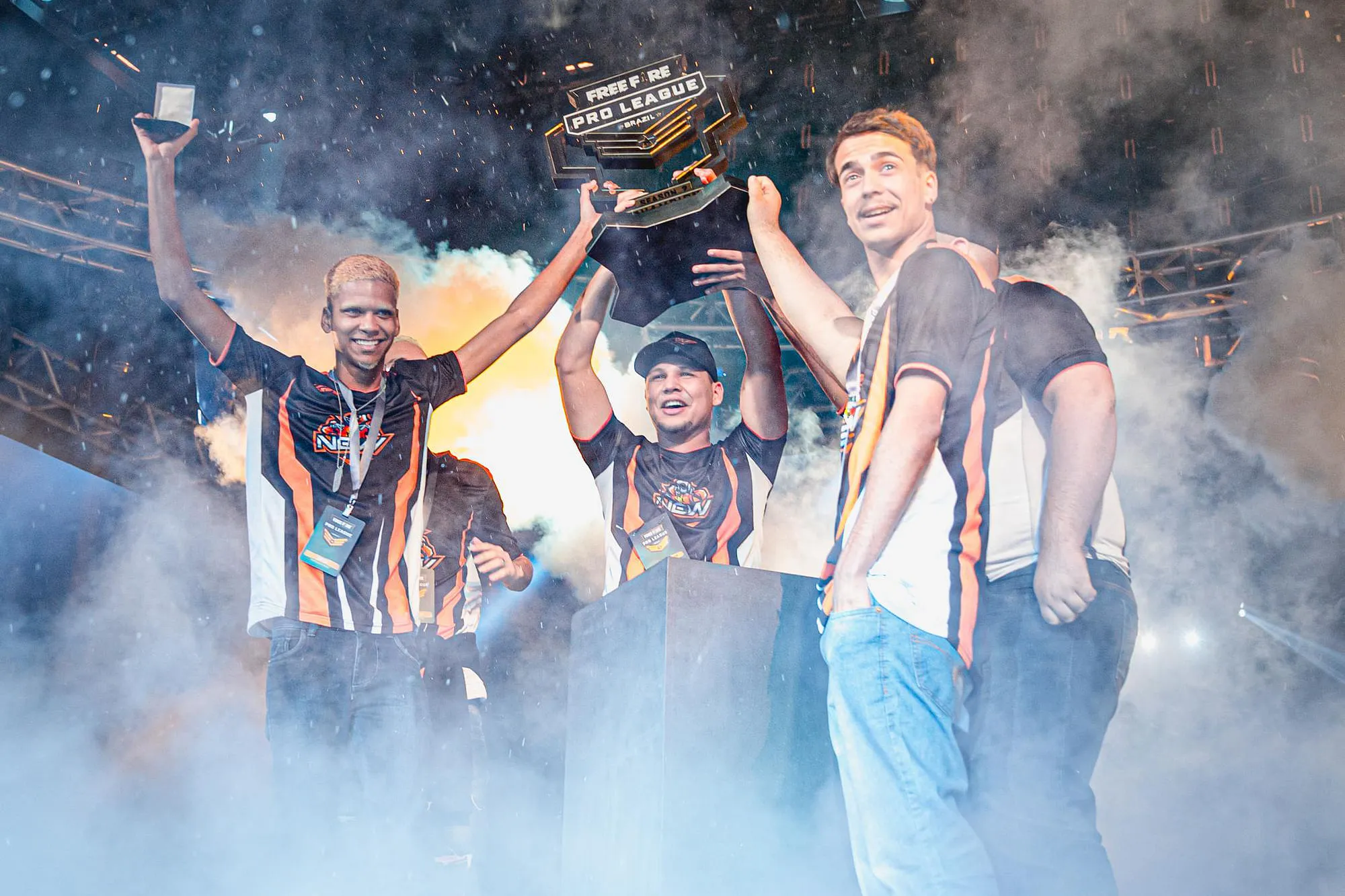 Team New X was crowned champions for the Free Fire Pro League Brazil 2019  