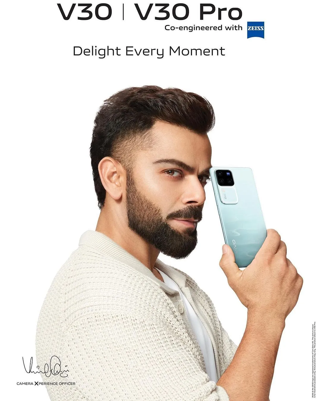 Virat Kohli shoot for Vivo V30 PRO by Rahul Jhangiani  