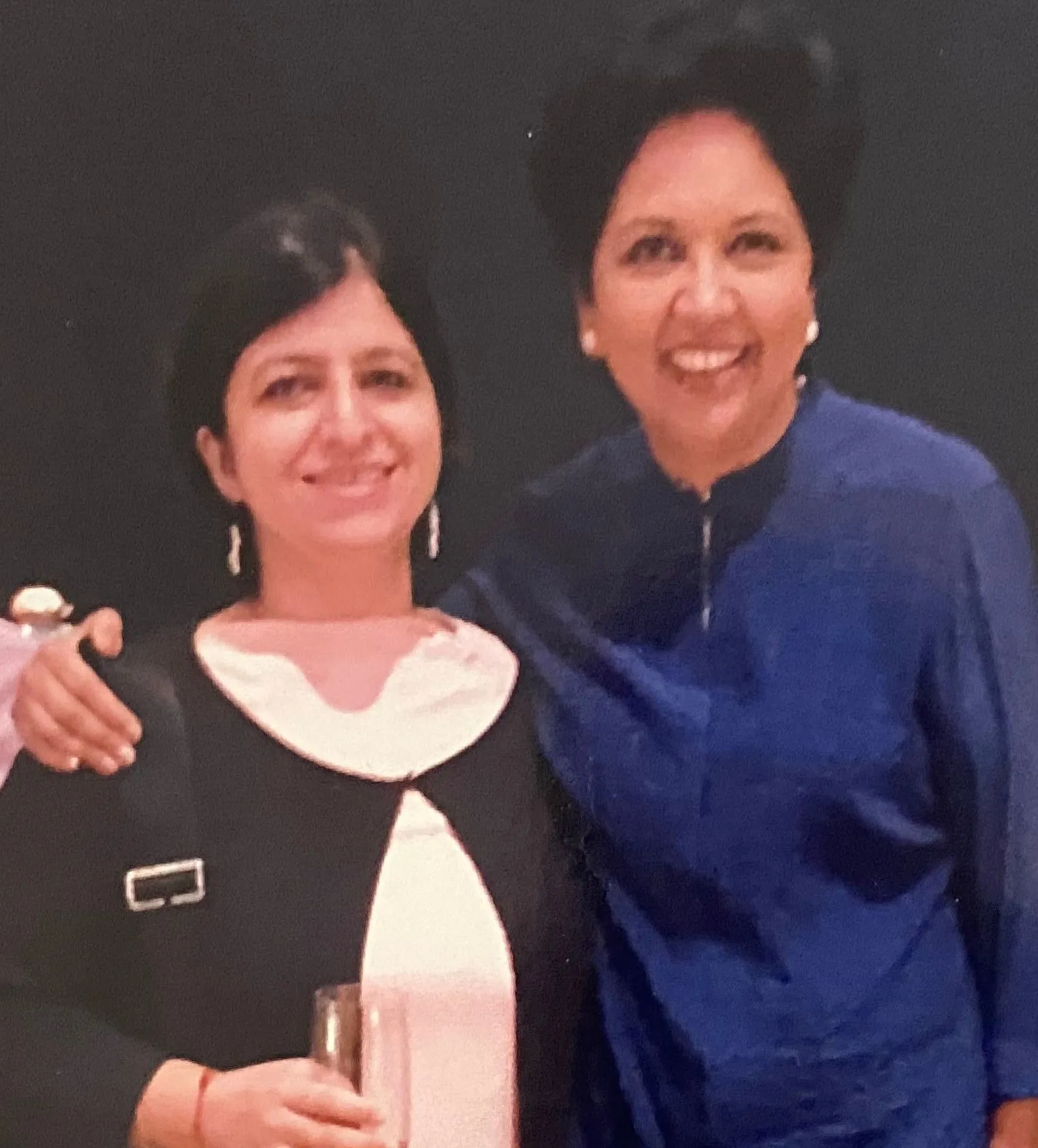 Poonam Kaul (L) with Indra Nooyi  