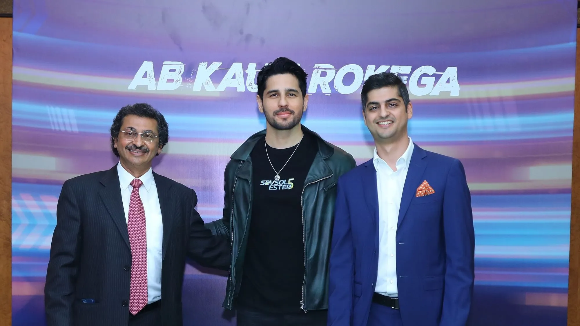 (L-R): Gautam N. Mehra, chairman & MD, Sidharth Malhotra, Siddharth Mehra, executive director  