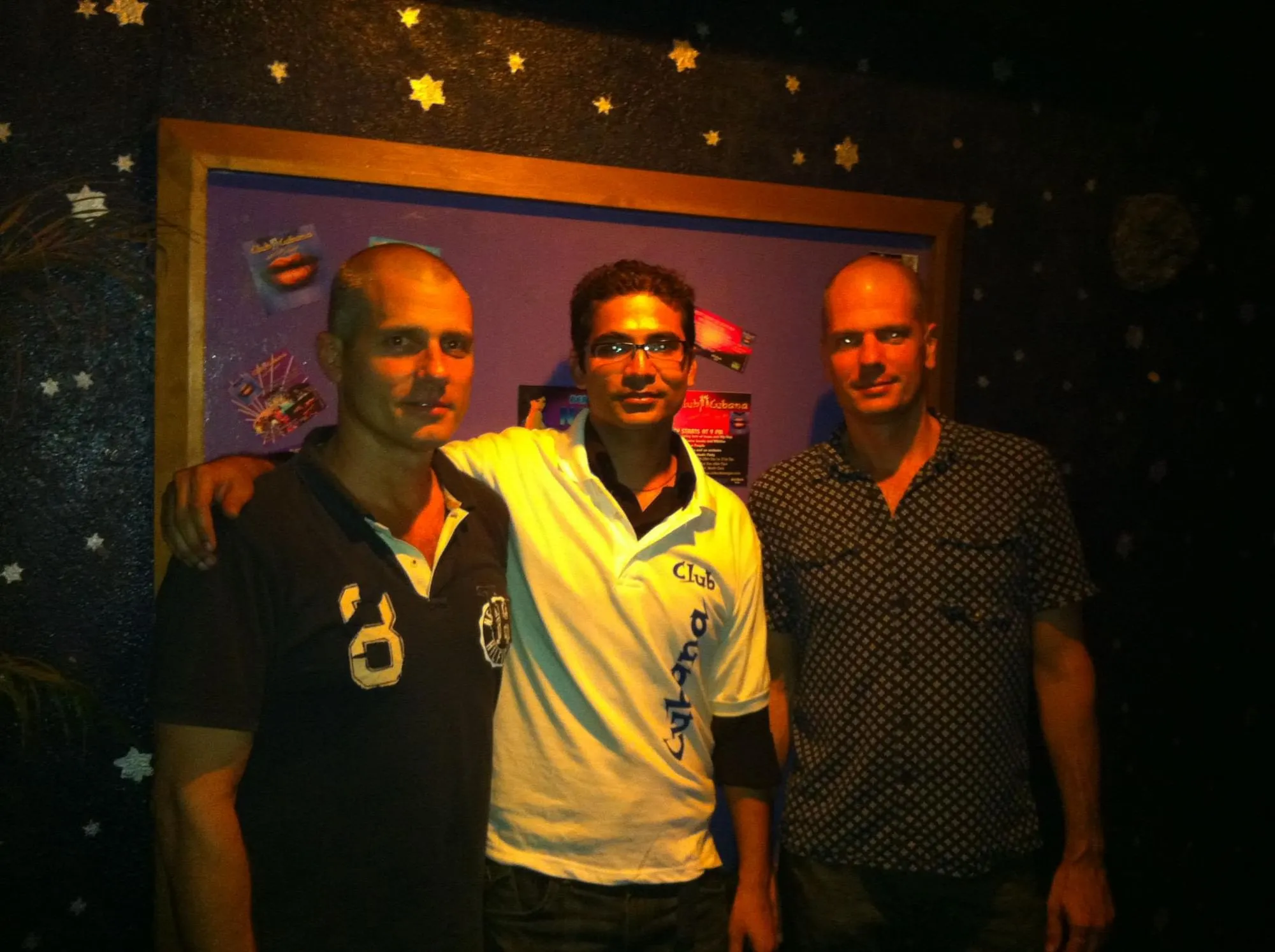 Working as a temp waiter at Club Cabana, Goa, 2011.  