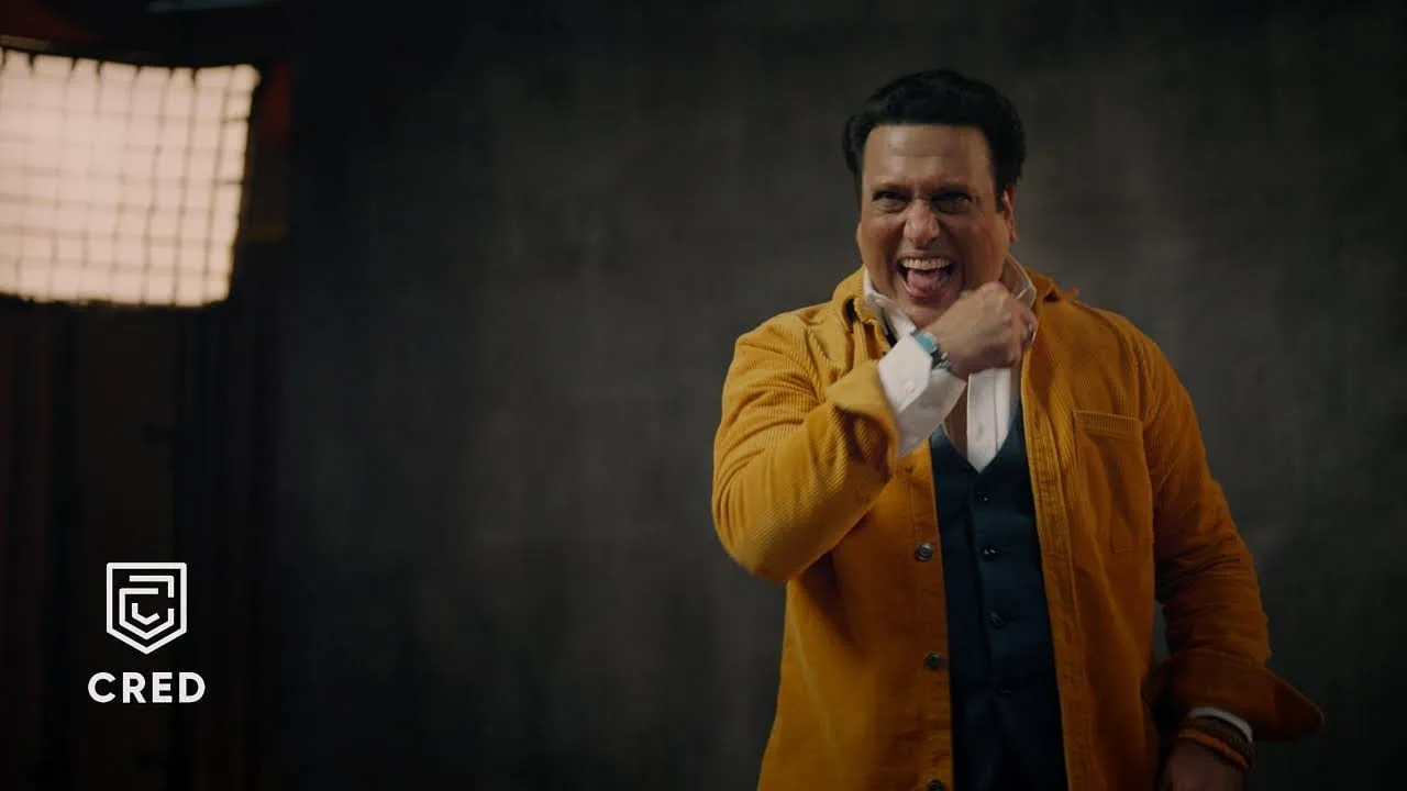 Govinda in a still from CRED's ad  