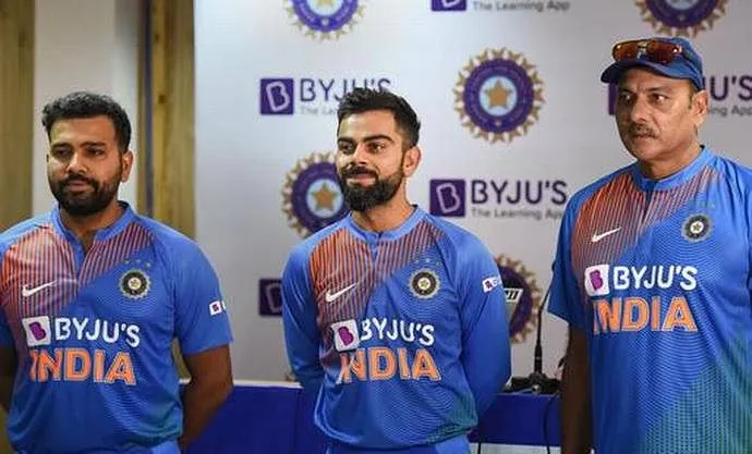 BYJU'S sponsored jersey  