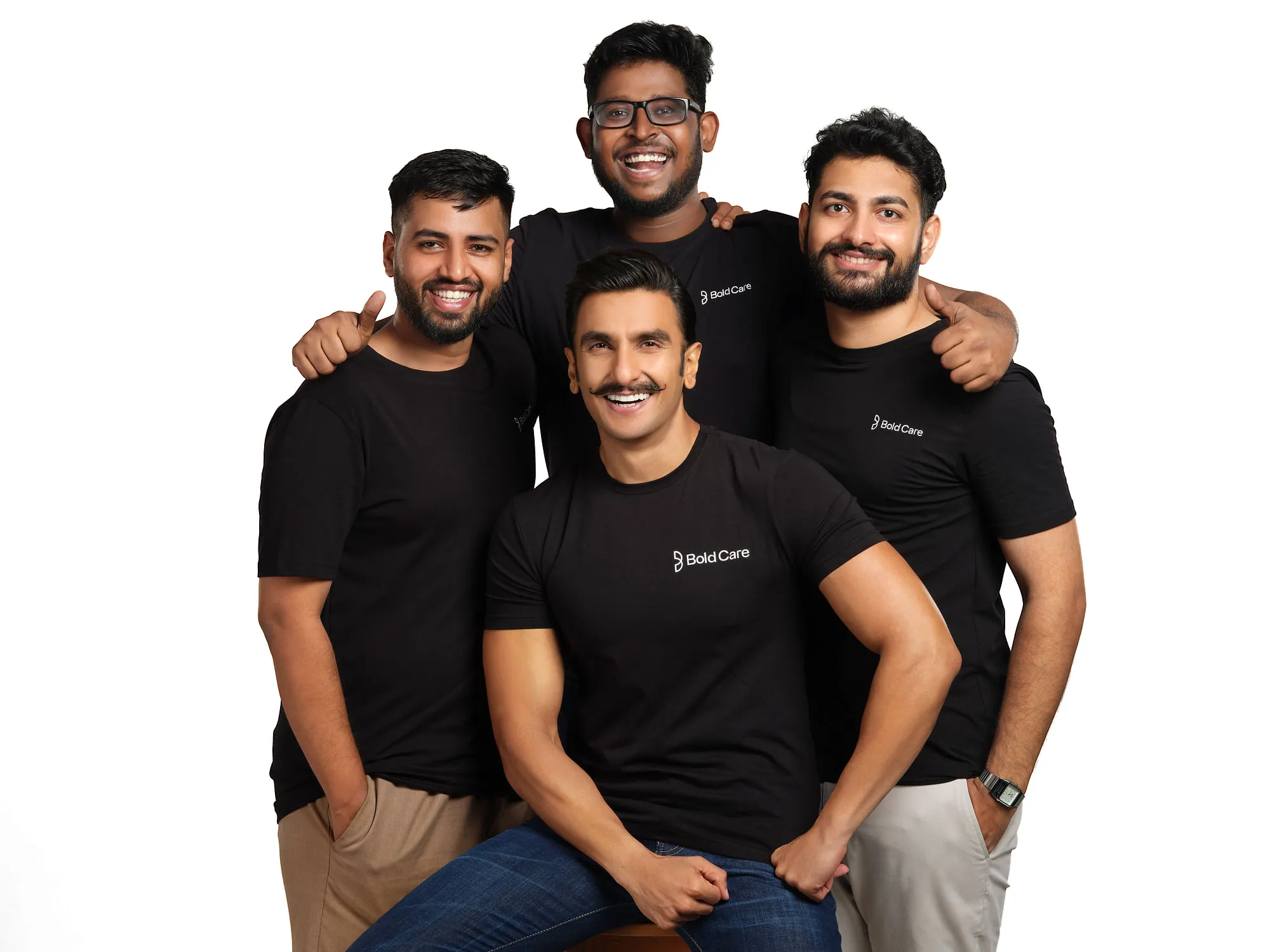 (L to R):  Rajat Jadhav - co founder & CEO, Ranveer Singh - co founder,(Center) Rahul Krishnan - co founder, Mohit Yadav, co founder  