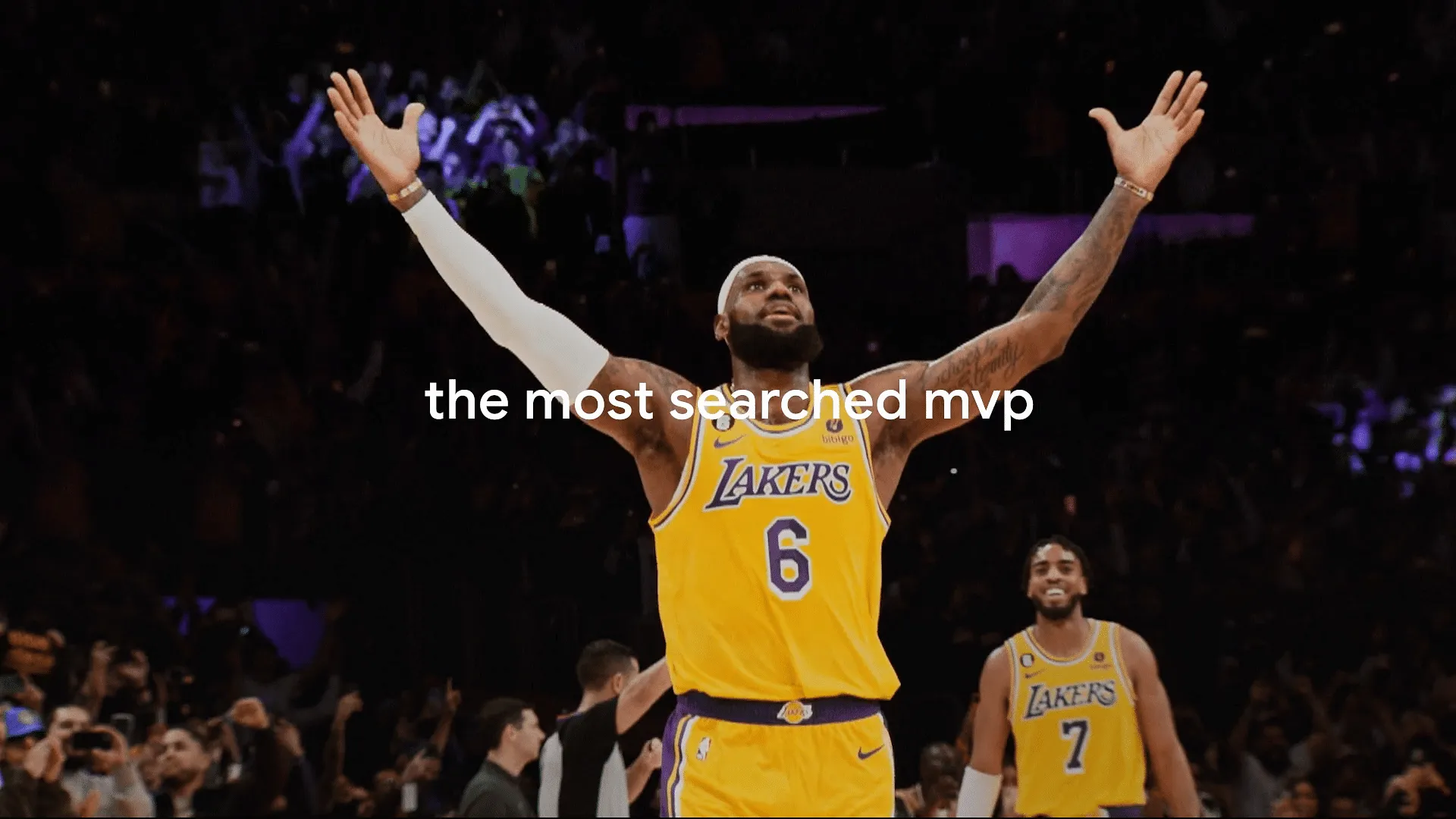 The most searched MVP: LeBron James  