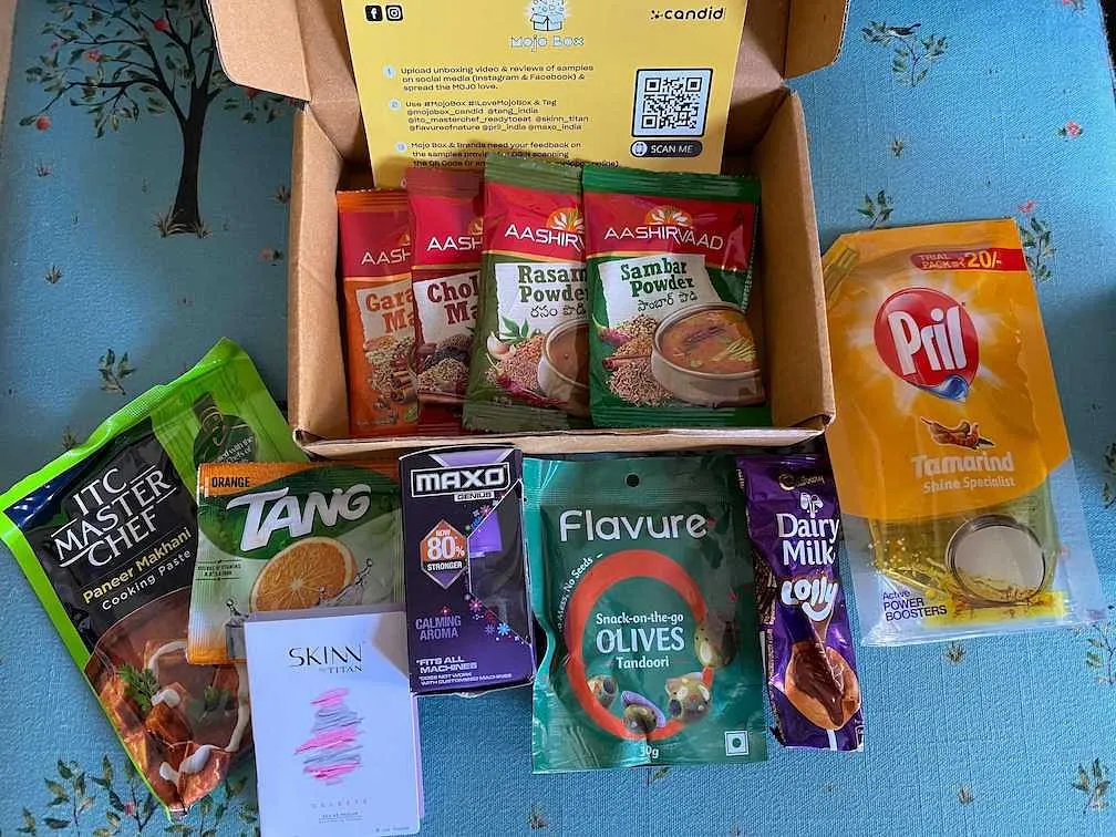 An example of the curated Mojo Box  