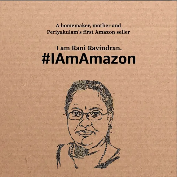 One of six sellers whose story is currently out there.  Screenshot of Amazon India's Instagram page.