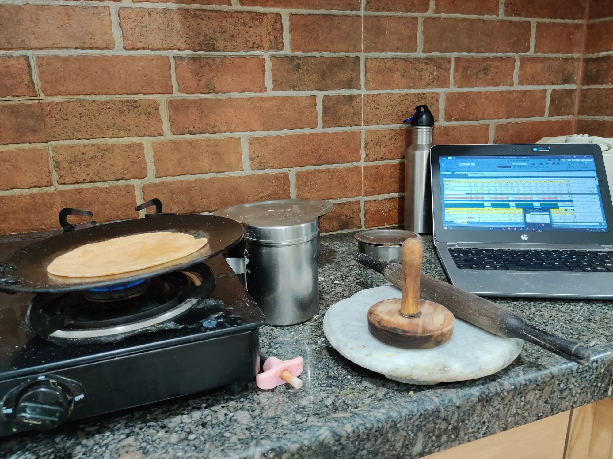 Rathi's home desk...  