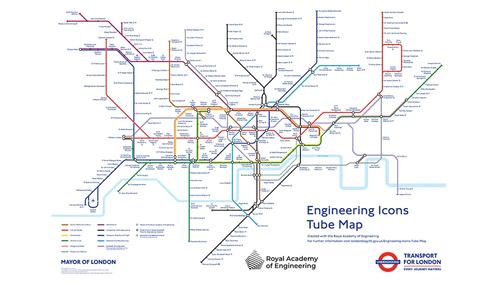 The standard Tube map  