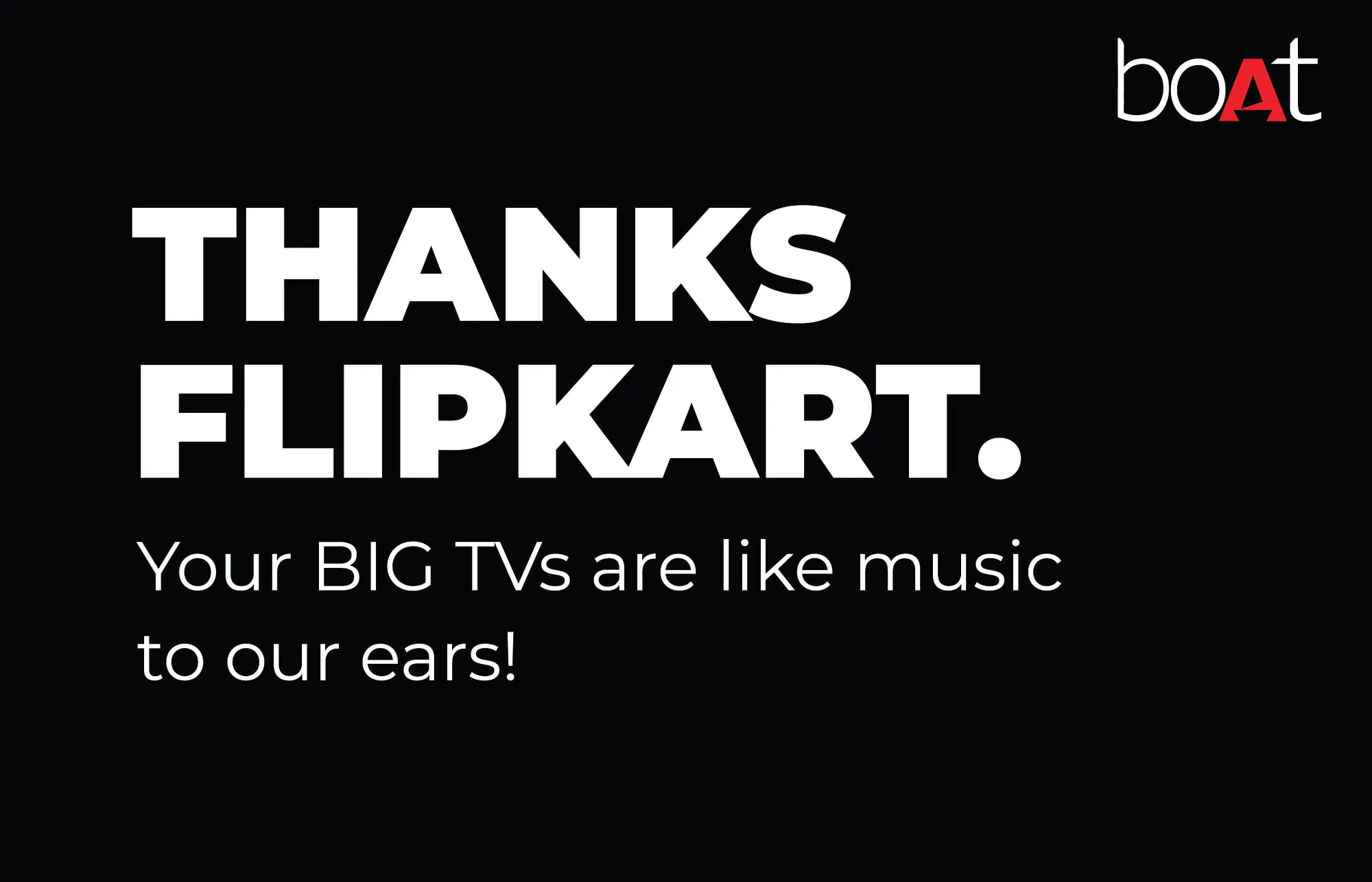 boAt's billboard replying to Flipkart for IPL 2024 #BigTVBiggerDiscounts campaign  