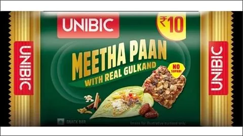 Unibic's 'meetha paan' flavoured snack bar  