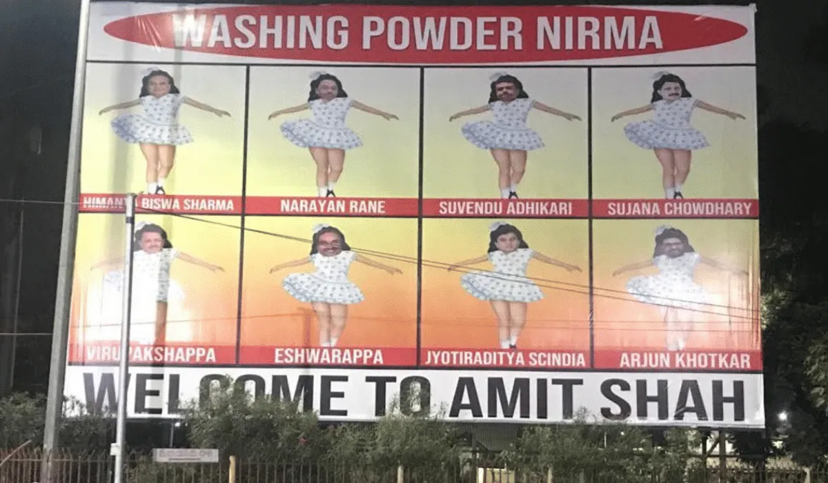 TRS using Nirma Girl's imagery to mock BJP's Amit Shah  