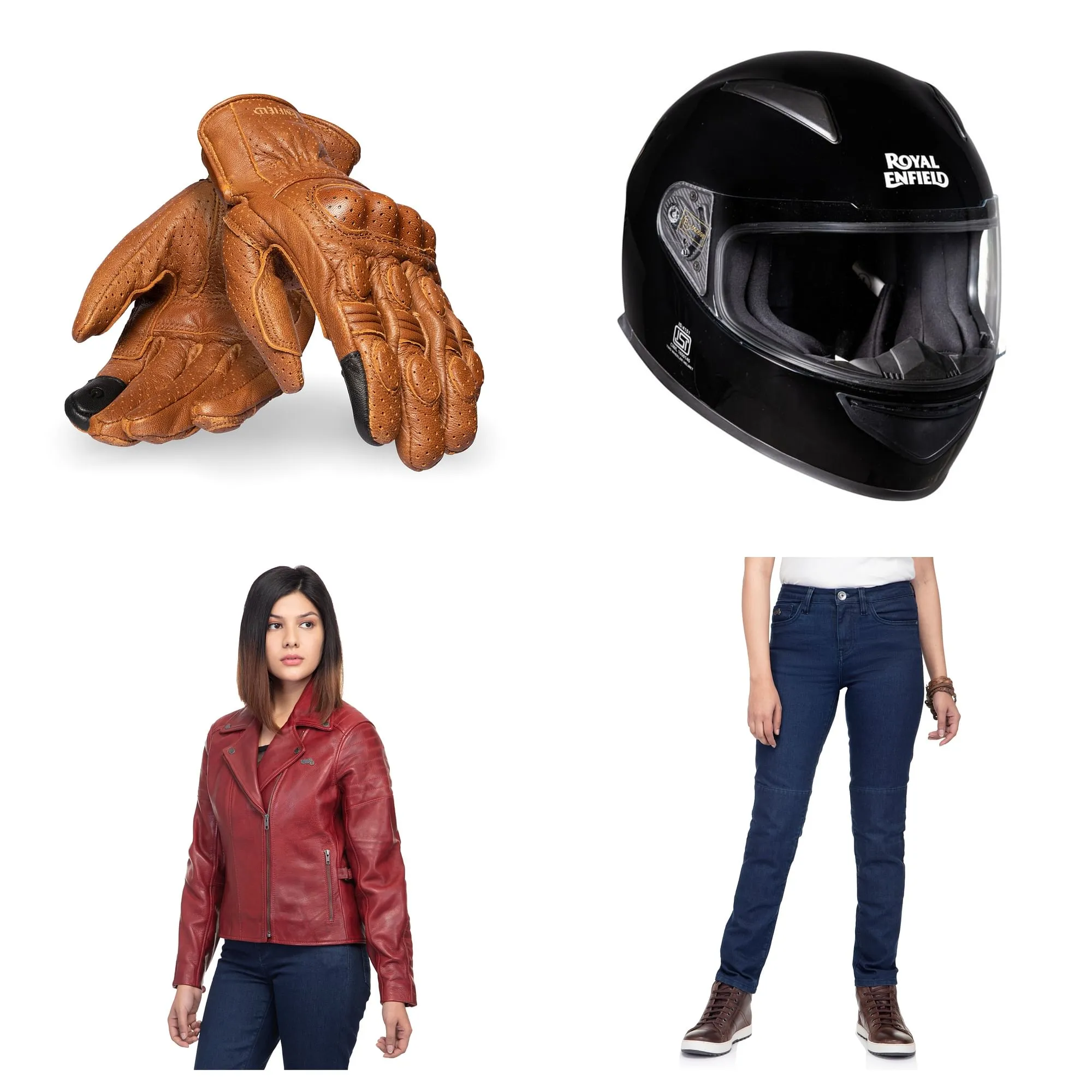 Some of the products from Royal Enfield's Apparel for women collection  