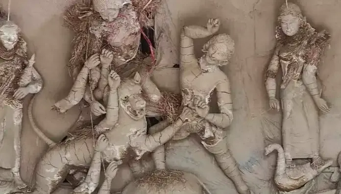 Durga-idol-broken-in-Gopalganj