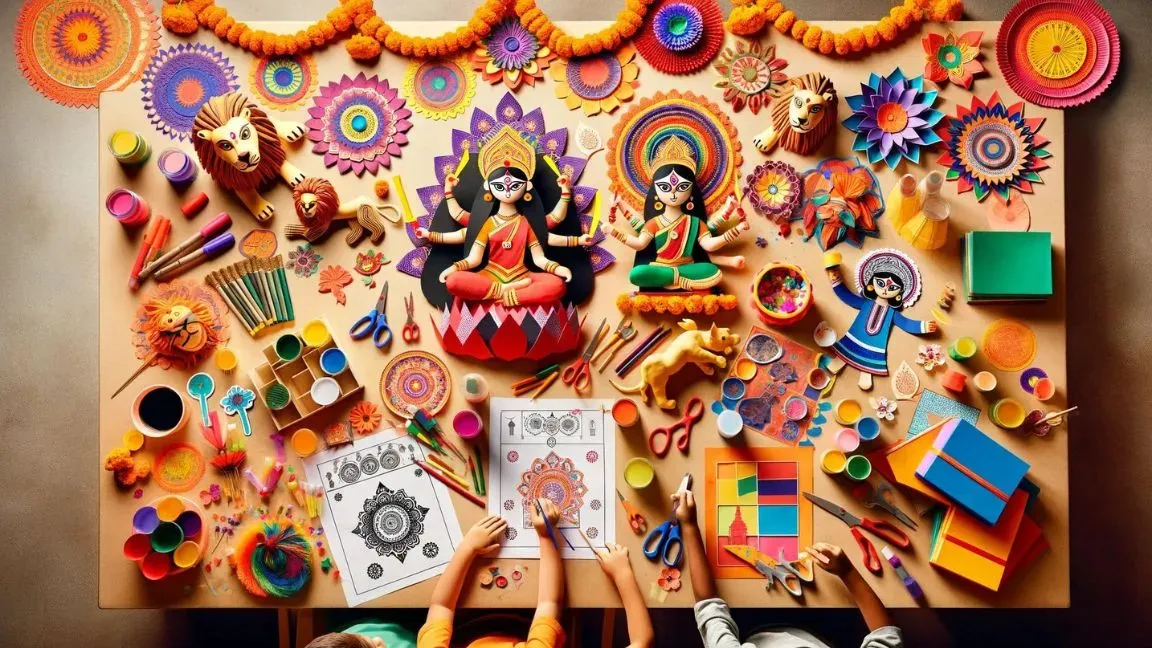 durga-puja-crafts-for-preschoolers