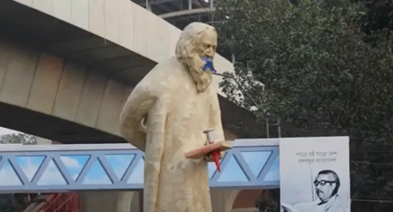 Dhaka University removes 'protesting' Tagore sculpture | Indiablooms -  First Portal on Digital News Management