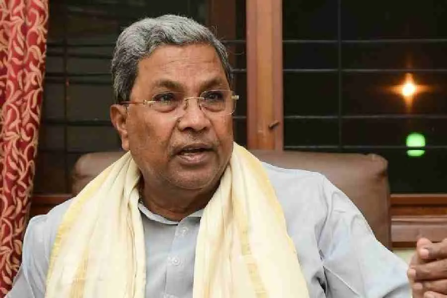 Siddaramaiah | Siddaramaiah: Vindictive politics is Bharatiya Janata  Party's job - Telegraph India