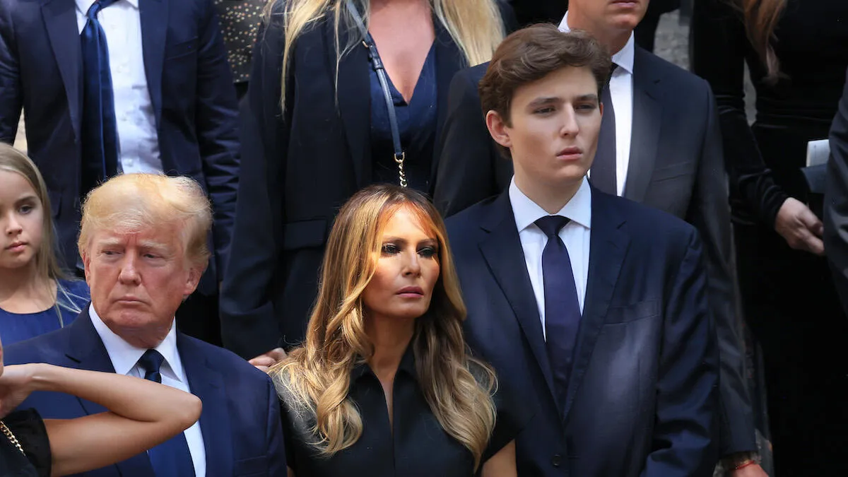 Barron Trump Spotted In Rare Public Appearance With Father | iHeart