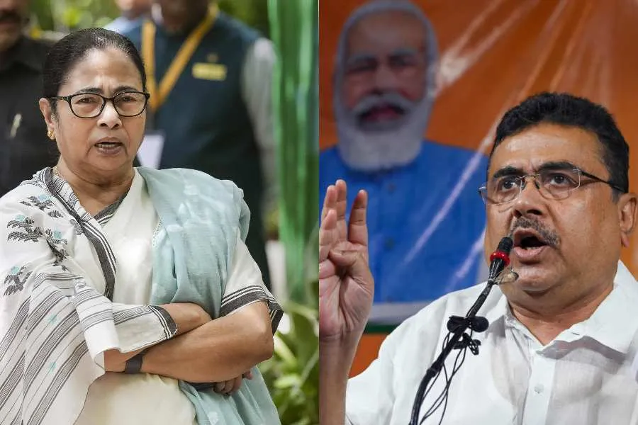 Trinamul Congress (TMC) | Mamata Banerjee, Suvendu Adhikari engage in war  of words over corruption - Telegraph India