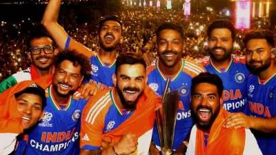 T20 World Cup champions return home: Victory lap concludes celebrations at  Wankhede Stadium – India TV