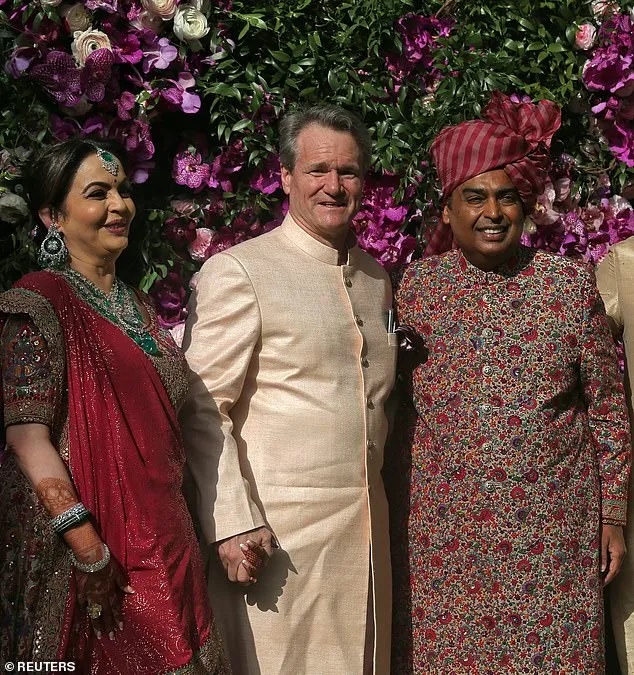 Tony and Cherie Blair attend billionaire heir Akash Ambani's wedding in  Mumbai | Daily Mail Online