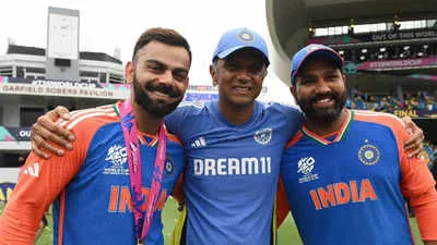 I will miss Rohit Sharma as a person, not his cricket, says Rahul Dravid  after India's T20 World Cup triumph | Cricket News - Times of India