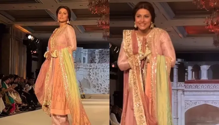 Hina Khan Stuns In A Pink Ethnic Wear As She Walks The Ramp For Manish  Malhotra Amid Cancer Battle