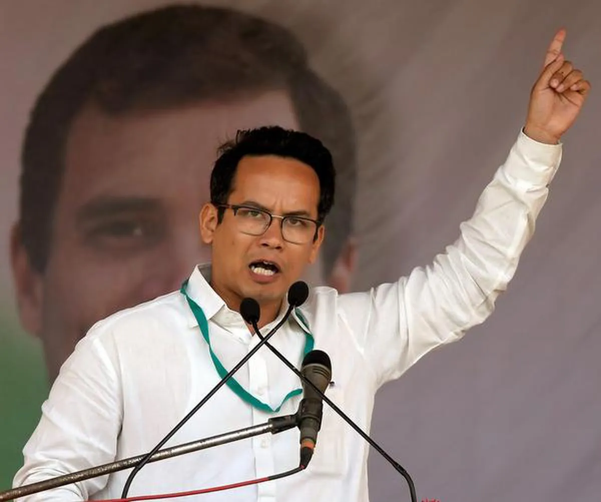 Gaurav Gogoi appointed AICC incharge of Tripura, Manipur - The Hindu