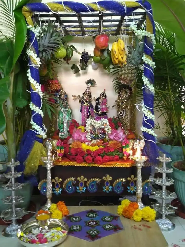 Krishna janmashtami Pooja decoration | Janmashtami decoration, Mandap  decor, Krishna janmashtami