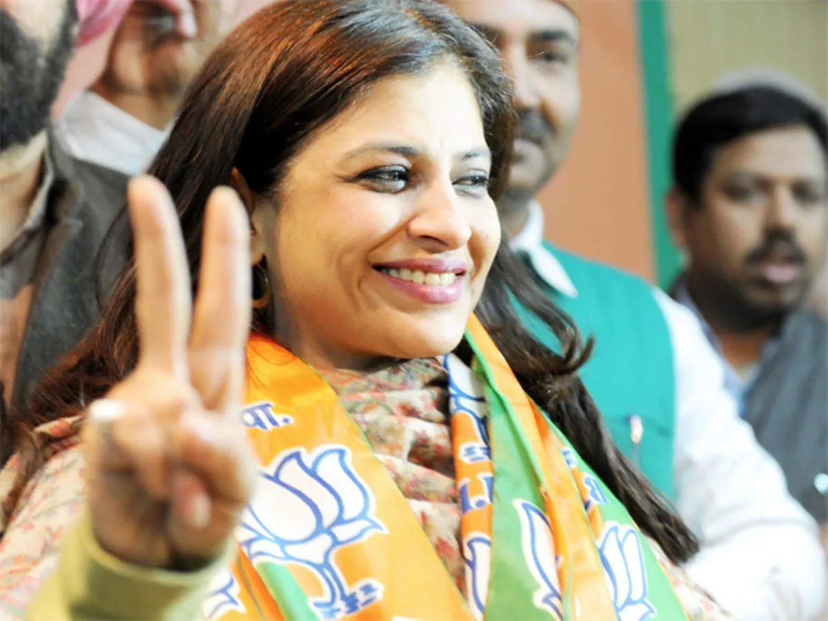 Delhi polls: Ex-AAP leader Shazia Ilmi joins BJP - The Economic Times