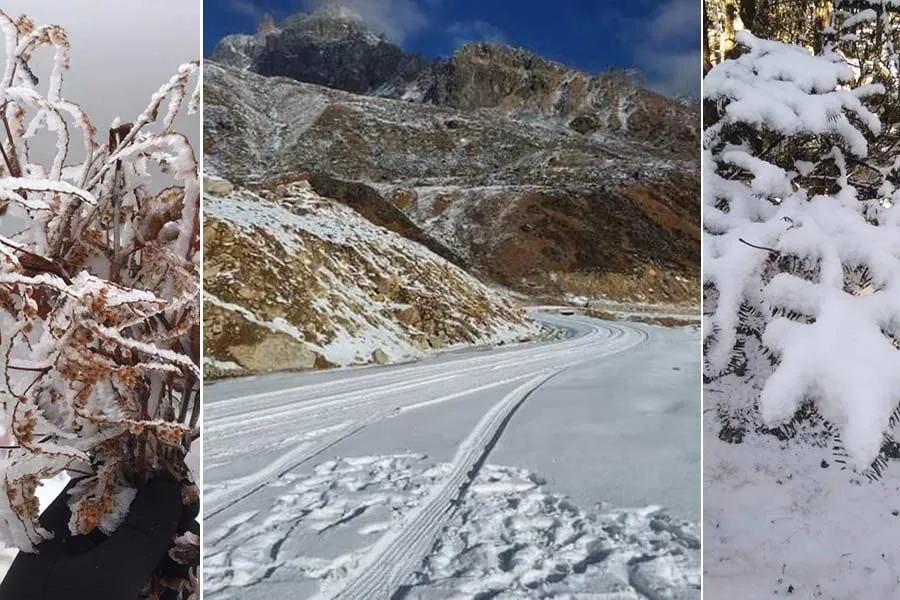 North Sikkim | Snowfall in North Sikkim's Lachung and Lachen dgtld -  Anandabazar