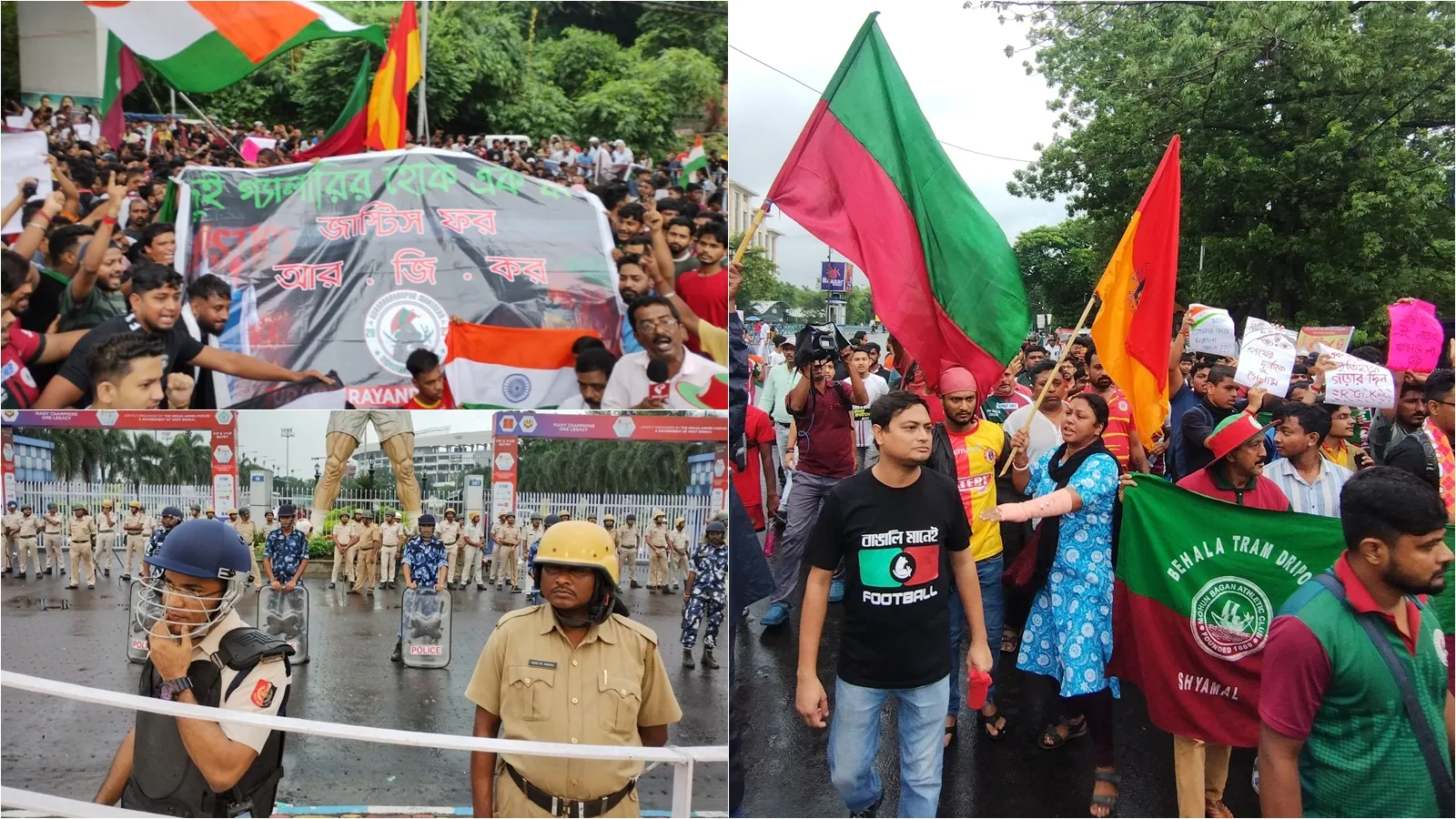 Football rivals East Bengal and Mohun Bagan Super Giant fans unite to  protest RG Kar horror | Football News - The Indian Express