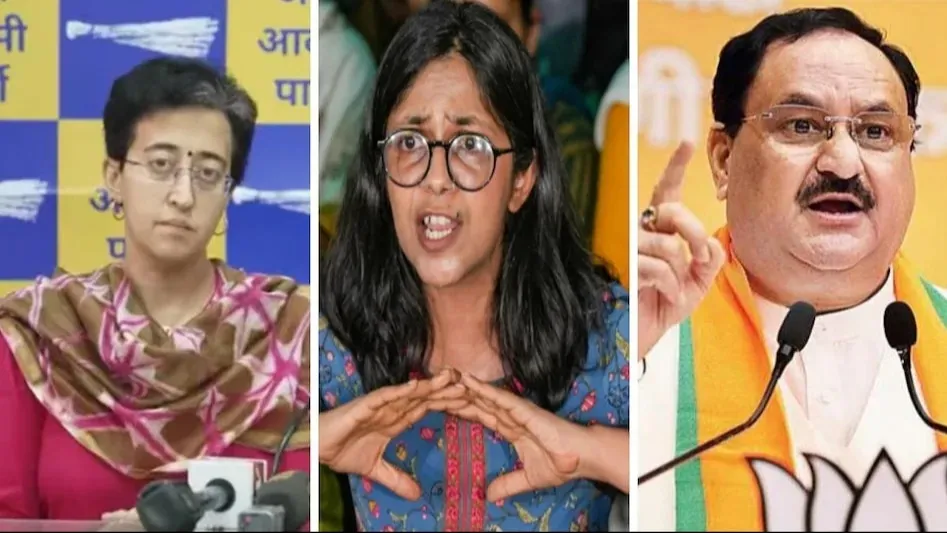 Swati Maliwal Contro:স্বাতী কয়েক মাস ধরে BJP-র সঙ্গে যোগাযোগ রাখছেন,  গুরুতর অভিযোগ অতীশির - swati maliwal has been in touch with bjp for a few  months atishi made serious allegations jp nadda