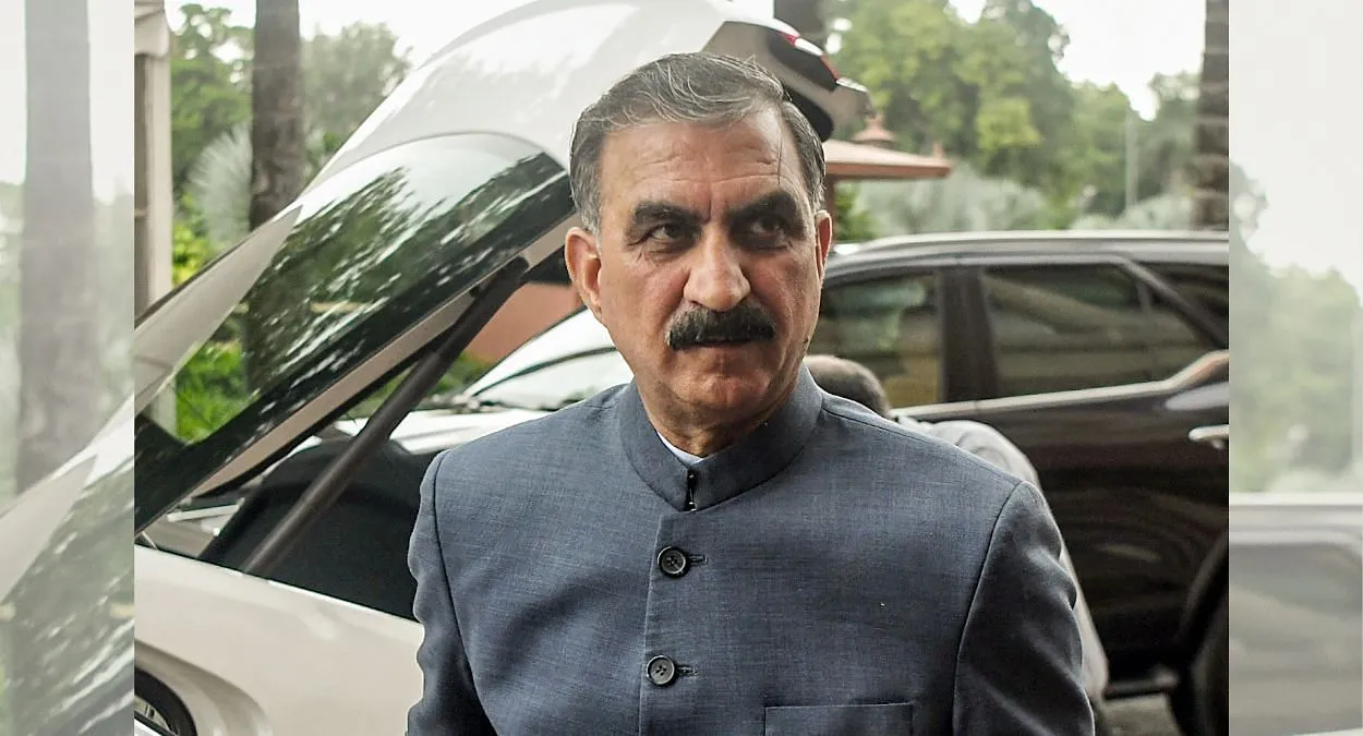 Himachal CM Sukhvinder Singh Sukhu donates all his savings to state  disaster relief fund