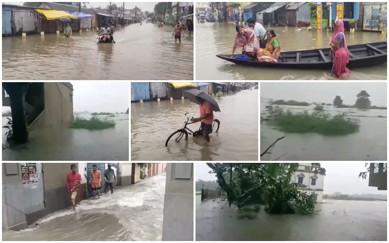 ঘাটাল মহকুমায় সমস্ত নদীর জলস্তর বৃদ্ধি ,খোলা হল বিশেষ কন্ট্রোল রুম