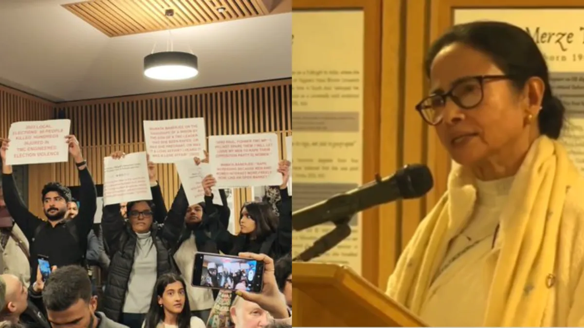 Mamata Banerjee faces protests from students during speech at Oxford event  - World News | The Financial Express
