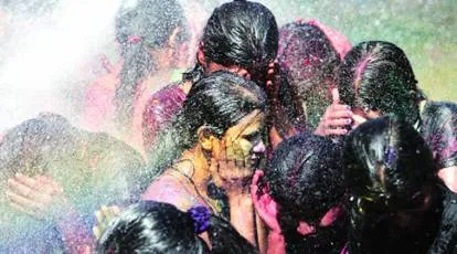 Holi rain
