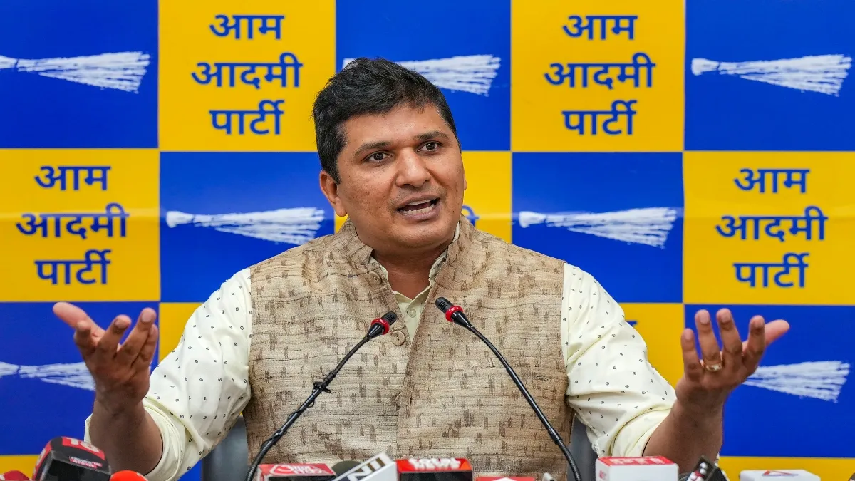 AAP leader Saurabh Bharadwaj 