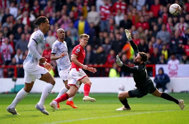 Nottingham Forest stun Liverpool as Taiwo Awoniyi goal sinks former club -  Yahoo Sport