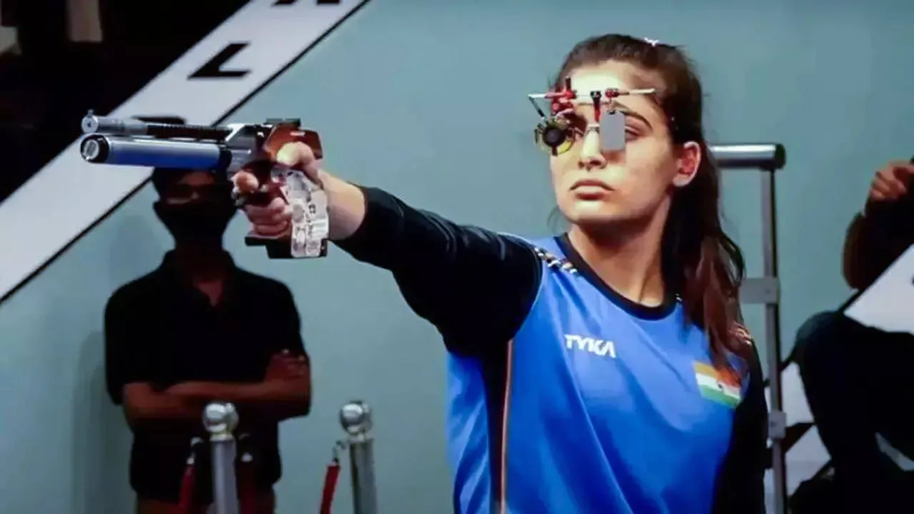 Shooter Manu Bhaker finishes 5th, secures 11th Olympic quota for India |  More sports News - Times of India