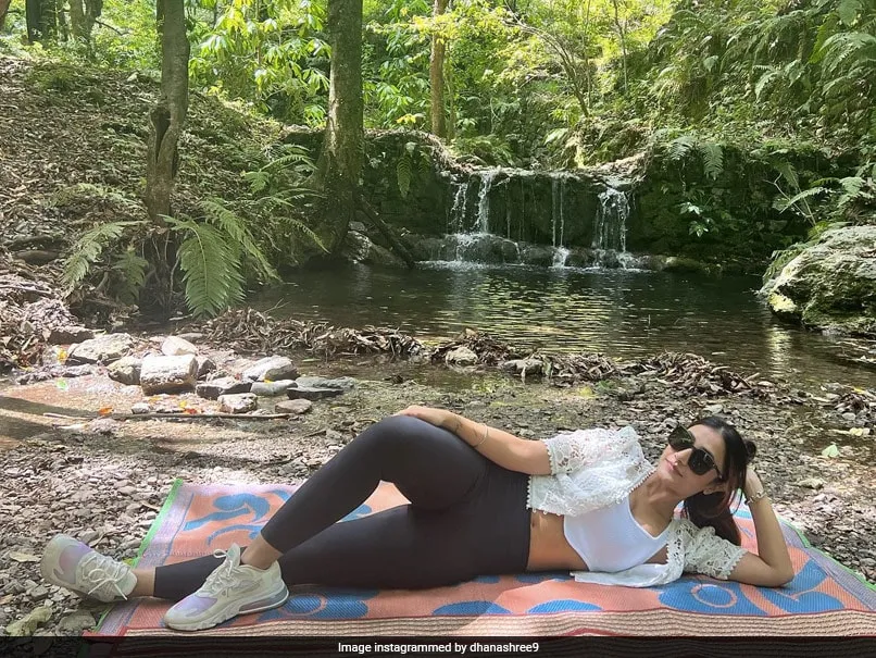 Dhanashree Verma Recreates Husband Yuzvendra Chahals Viral Pose. India Star Reacts - See Pics