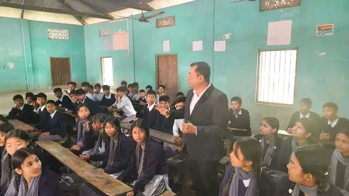 Gunotsav-2025: MLA Rupak Sharma at Palashtal Kasmari Higher Secondary School
