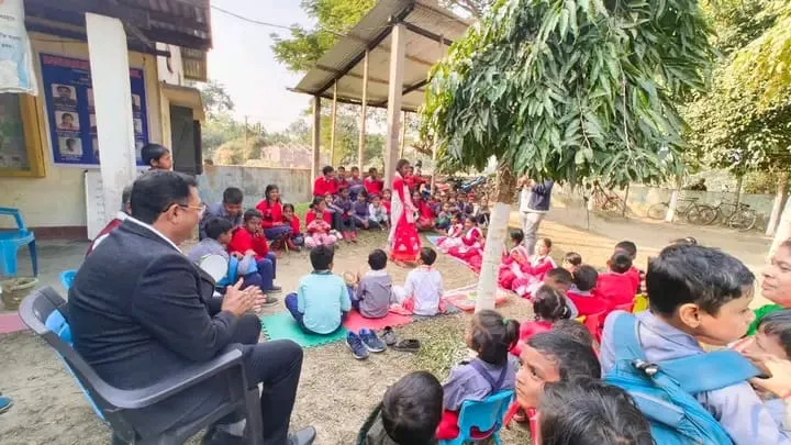 Gunotsav-2025: MLA Rupak Sharma at Palashtal Kasmari Higher Secondary School
