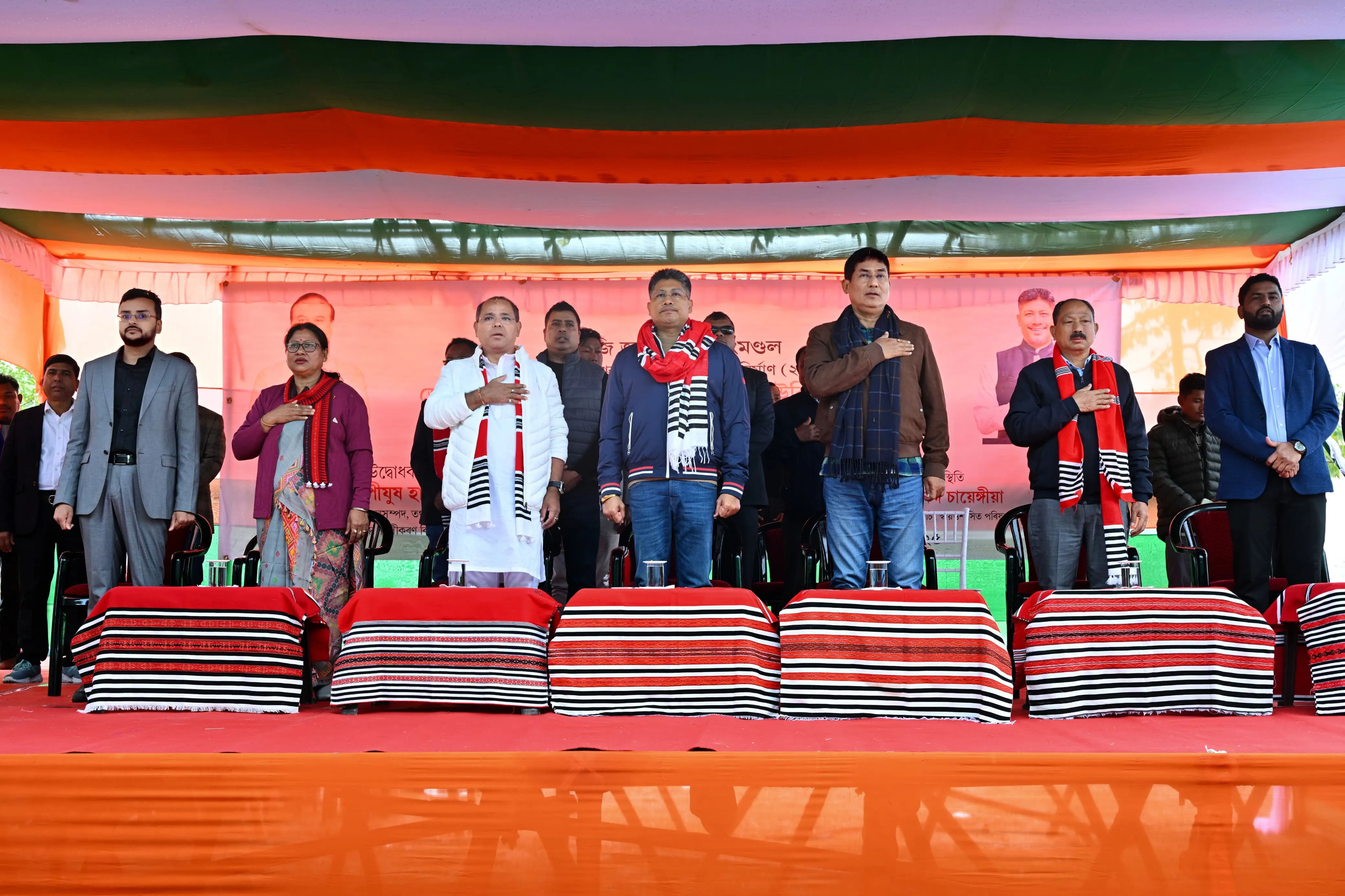 জোনাই আৰু মাজুলীত নদীৰ মথাউৰি নিৰ্মাণৰ শুভাৰম্ভ মন্ত্ৰী পীযুষ হাজৰীকাৰ