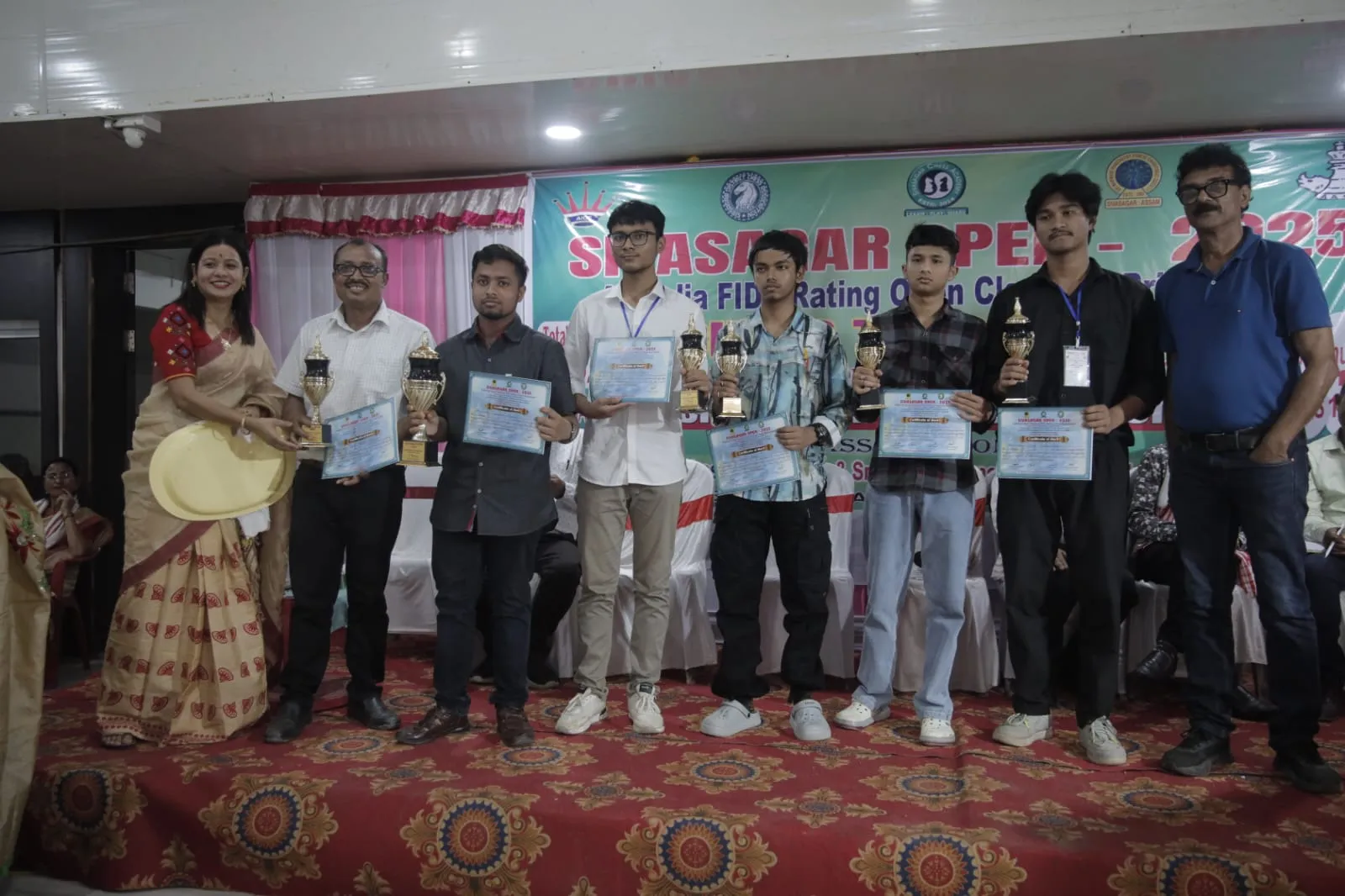 শিৱসাগৰ অপেন, ২০২৫ ফিডে ৰেটিং দবা প্ৰতিযোগিতাৰ সফল সামৰণি, বিহাৰৰ অৰ্পণ দাস চেম্পিয়ন।
